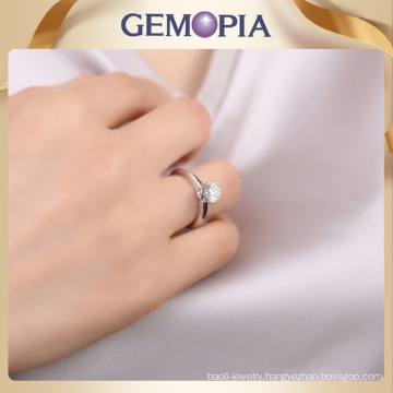 Customized 100% 925 Silver Ring Adjustable Simple Couple Ring